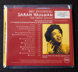 Sarah Vaughan - The Essential - back cover