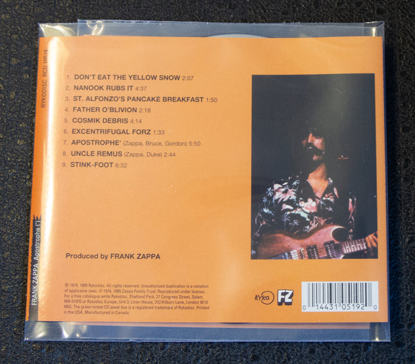 Frank Zappa APOSTROPHE (')(1995 Ryko Reissue) Used CD – Drop The Needle ...